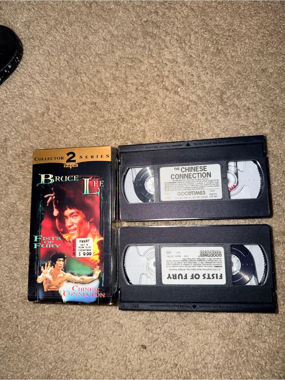 Bruce Lee VHS Collector 2-Pack Fists of Fury & Chinese Connection Vintage